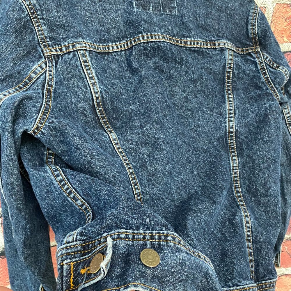 Blue Bay Jean Company Women's Denim Jacket Size Medium M Blue Jeans - Picture 3 of 6